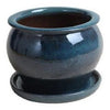 Studio Planter, Aqua Blue Ceramic, 11-In.