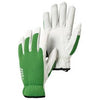 Kobalt Leather Garden Gloves, Green & White Goatskin, Women's M
