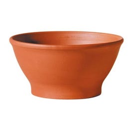 Deroma Bowl Planter, Terra Cotta Clay, 9 In.