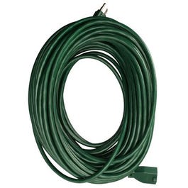 Extension Cord, 16/3 SJTW, Green, 80-Ft.