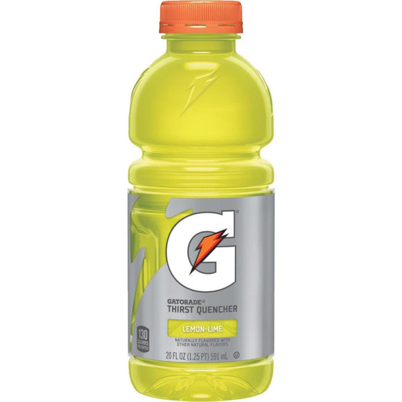 Gatorade 20 Oz. Lemon-Lime Wide Mouth Thirst Quencher Drink (24-Pack)